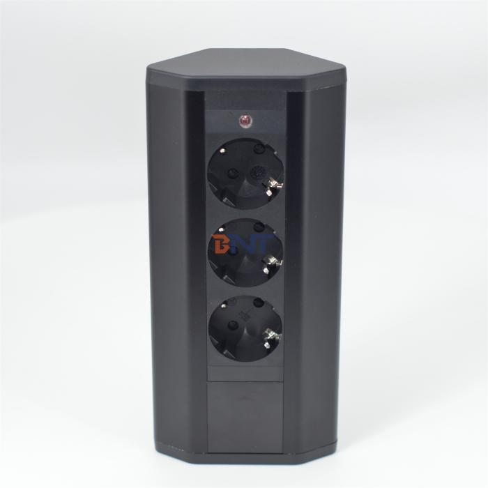 Corner power socket EU Electric Power socket with 3 AC power outlet suitable for office/ desktop/ tabletop/Kitchen worktop