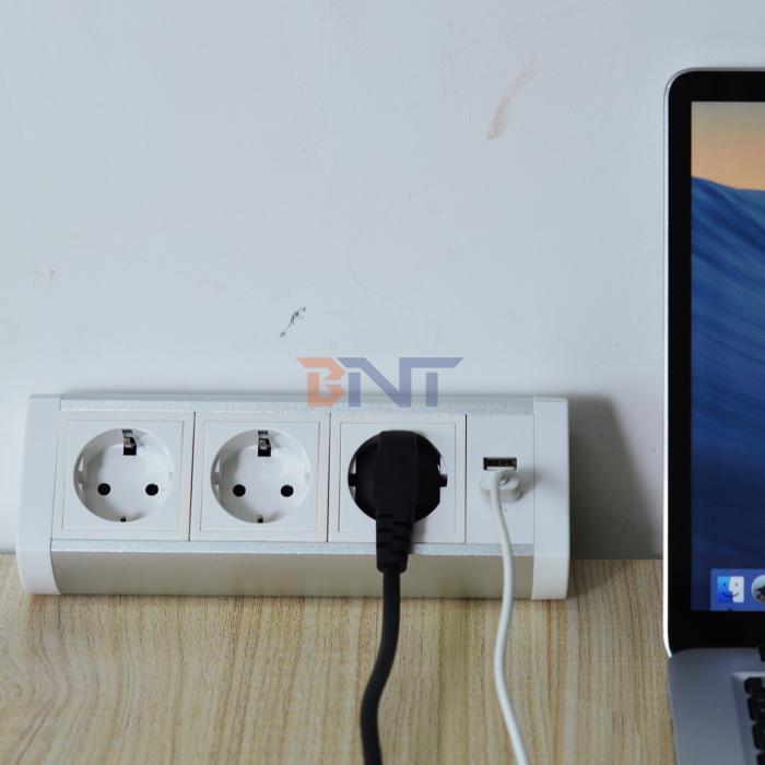 OEM/ODM clamp on desk removable desktop mount multi-outlets uk power socket with usb/table clamp mount power outlet