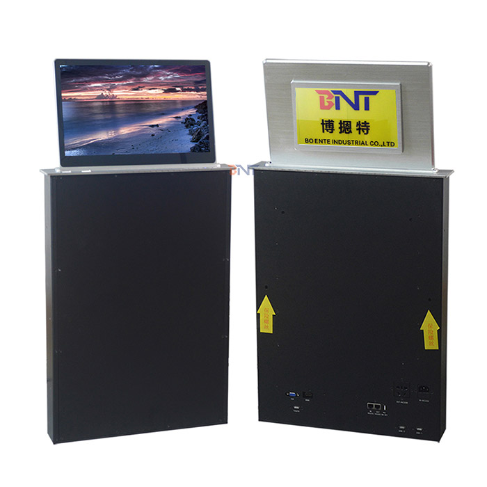 LCD monitor lift system with name card screen AML-18.5N