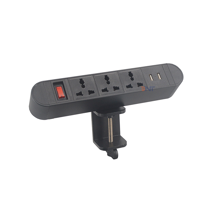 Computer desk mounted clamp socket BCS-305R