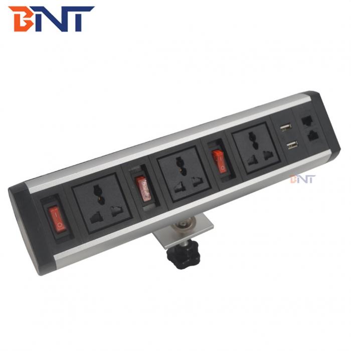 Movable clamp on desk socket BTS-407