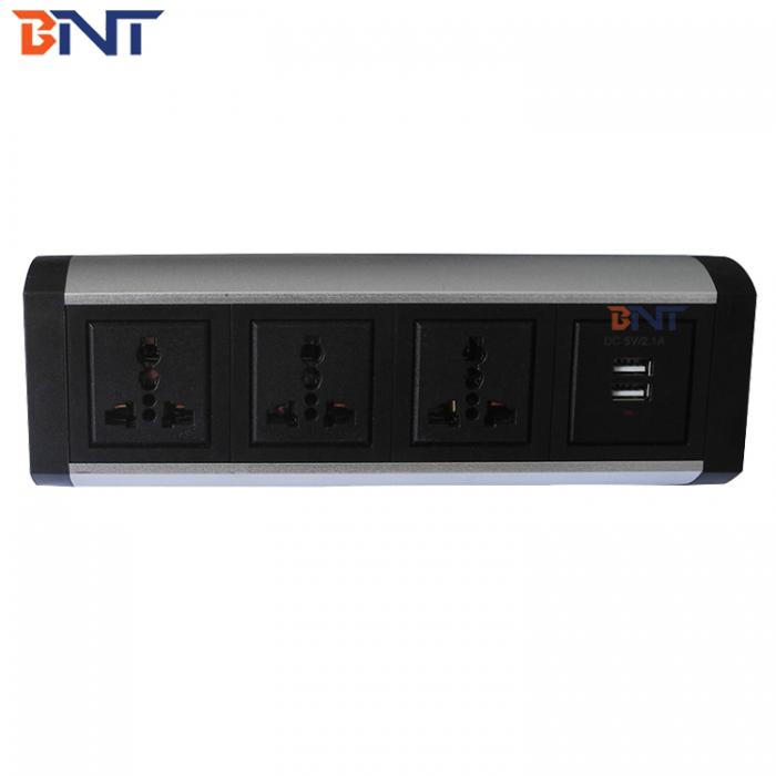 Desktop socket with dual usb charger BTS-302