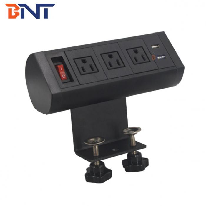 Movable clamp on desk socket BTS-303US