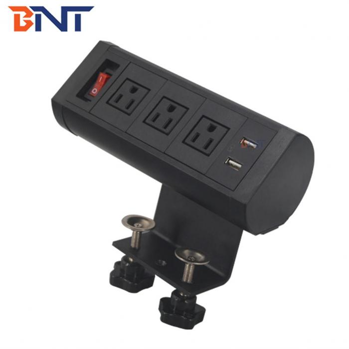 Movable clamp on desk socket BTS-303US