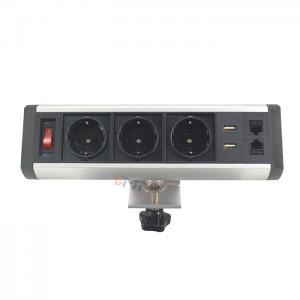 Clamp table top power data socket BTS-413EU